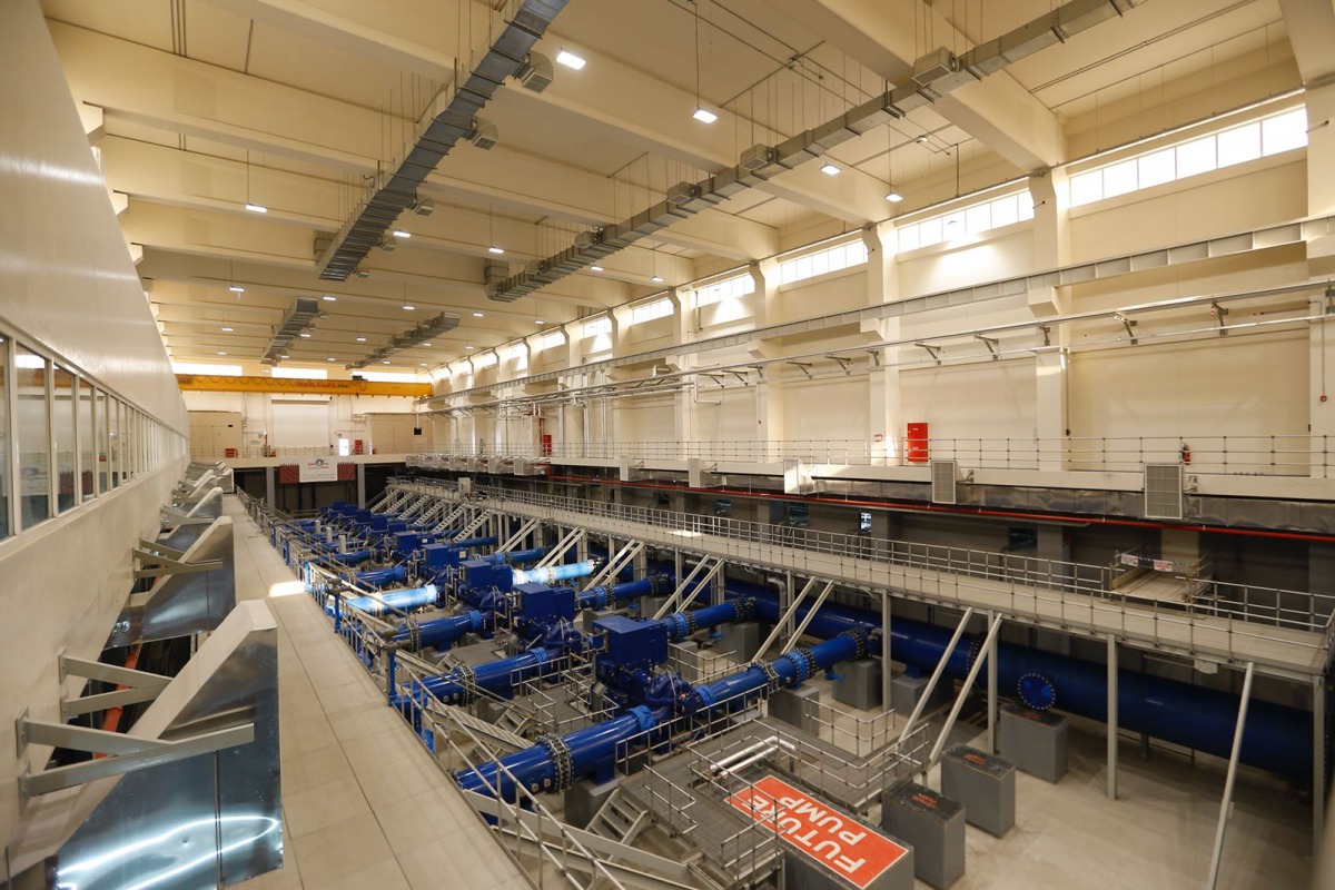 File photo of Kahramaa water pumps used for representation