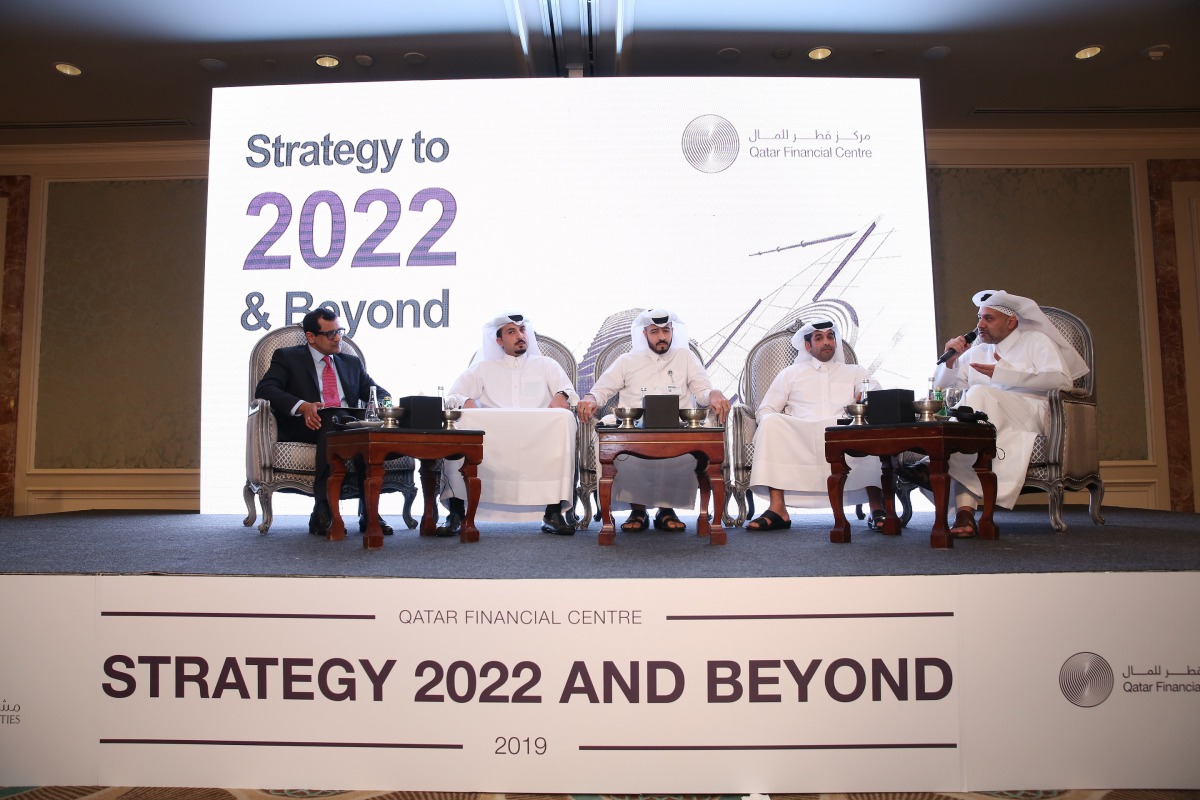 Yousuf Mohamed Al Jaida, CEO, QFC Authority, sheds light on new strategy during panel discussion at QFC Strategy Briefing, in this file picture. 