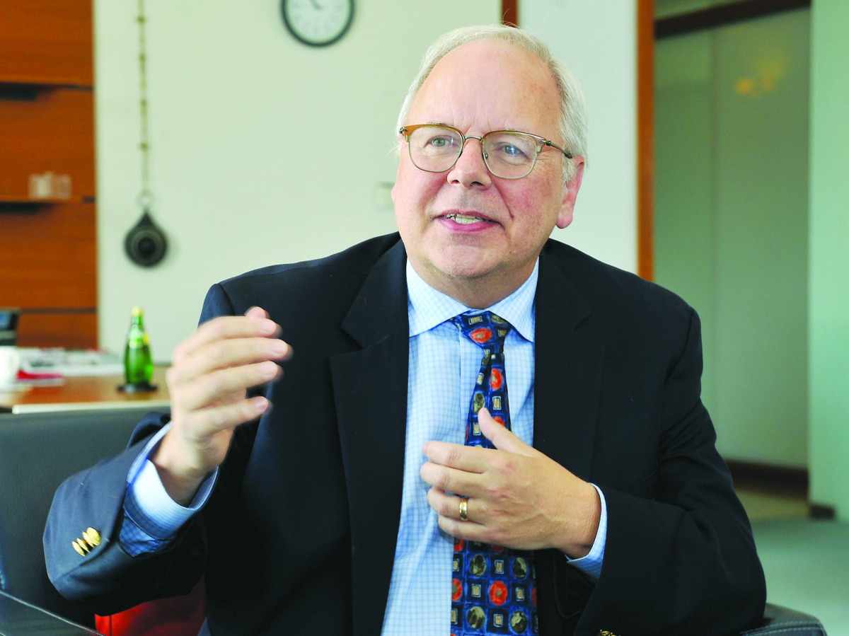 Michael Trick, Dean, CMU-Q, speaking to The Peninsula. 
Pic: Salim Matramkot/The Peninsula