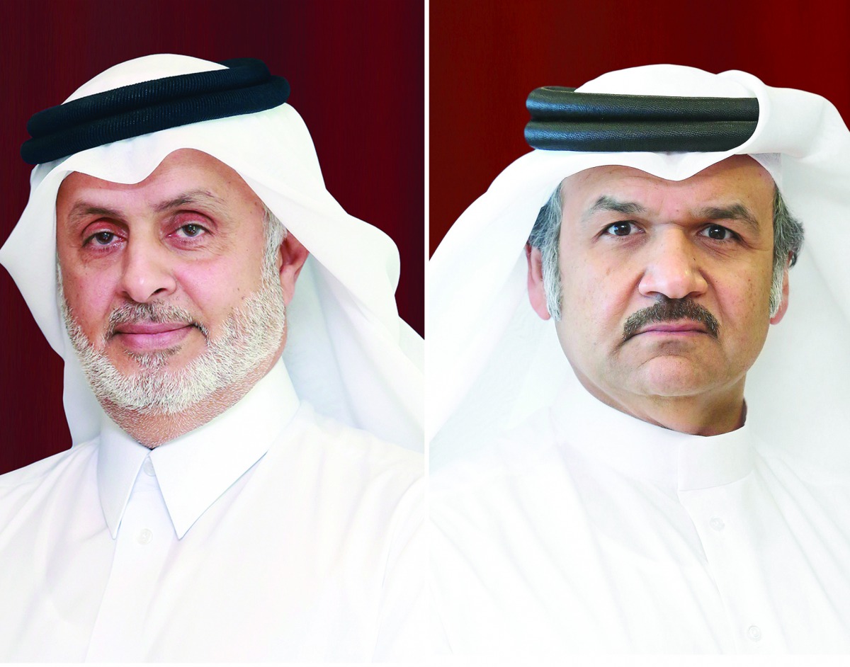 UDC Chairman Turki bin Mohammed Al Khater (left) and UDC President and CEO and Member of the Board, Ibrahim Jassim Al Othman