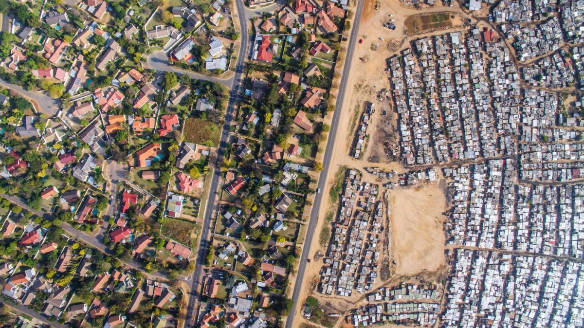 An aerial image of Kya Sands/Bloubosrand in Johannesburg, South Africa taken in 2016. Photo courtesy of Johnny Miller