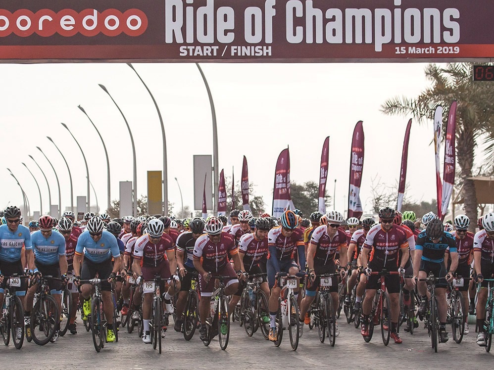 A file photo of Ooredoo Ride of Champions.