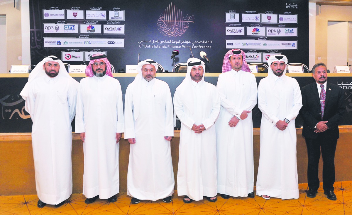 FROM LEFT: Managing Director and CEO of Bait Al Mashura Finance Consultations, Dr. Osama Qais Al Derai’ei, Dean of College of Shariah and Islamic Studies at Qatar University, Dr. Ibrahim Al Ansari, Chief Executive Officer at QFC Authority, Yousuf Al Jaida