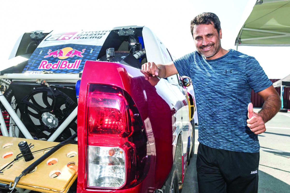Defending champion Nasser Saleh Al Attiyah
