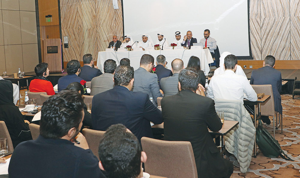 The GTA officials addressing the meeting.