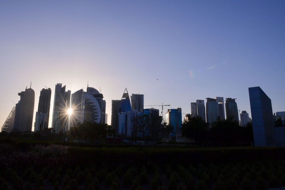 A file photo of Qatar skyline. AFP