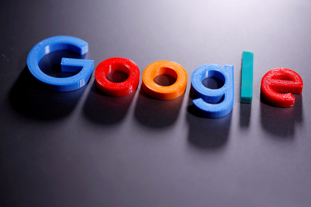 FILE PHOTO: A 3D printed Google logo is seen in this illustration taken April 12, 2020. REUTERS/Dado Ruvic/Illustration