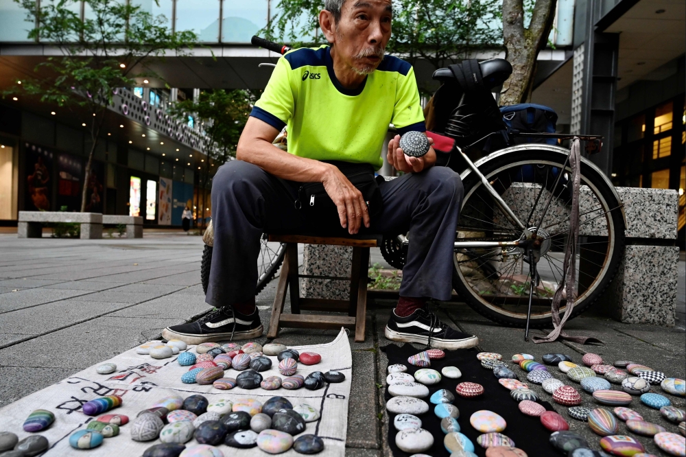 This photo taken on June 2, 2020 shows artist Wu Rong-bi, also as know as 