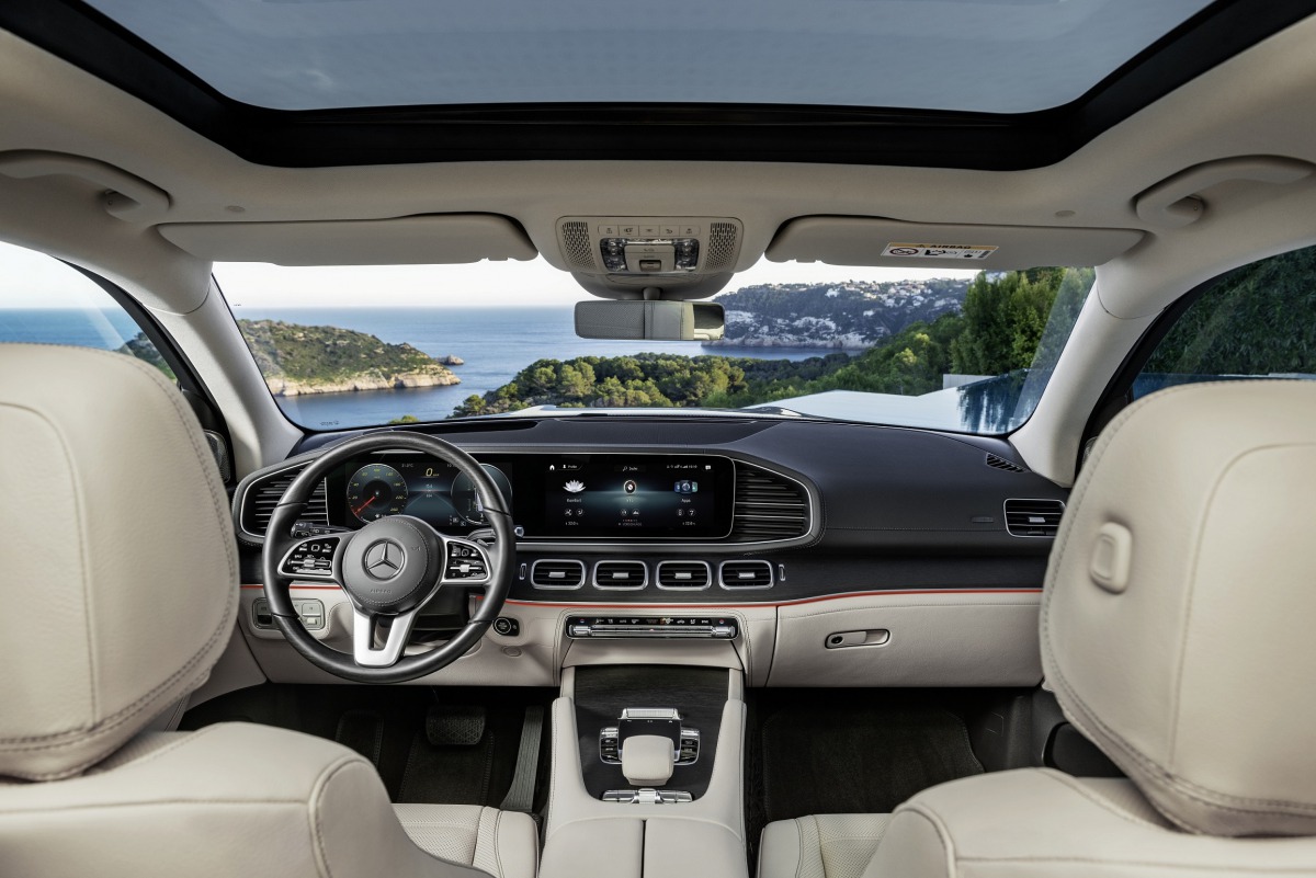The interior of the new Mercedes-Benz GLS