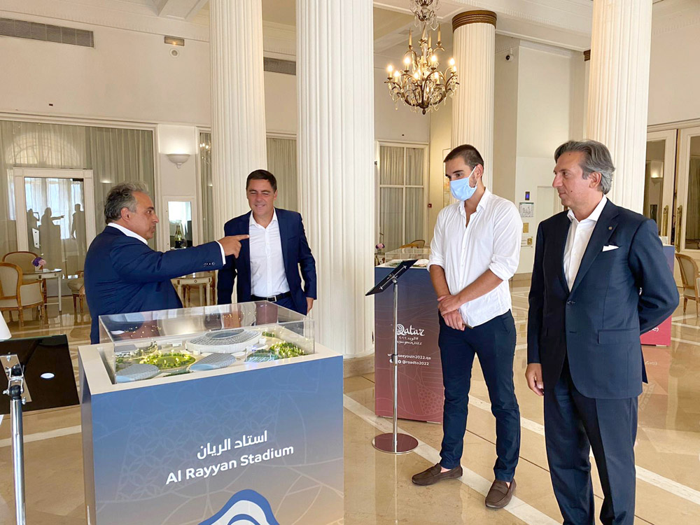 A view of the reception organised by Ambassador of Qatar to France, H E Sheikh Ali bin Jassim Al Thani, in the French city of Cannes on the occasion of Qatar-France Year of Culture 2020.