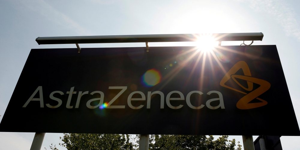 A sign at an AstraZeneca site in Macclesfield, Britain, May 19, 2014. REUTERS/Phil Noble/File Photo/File Photo