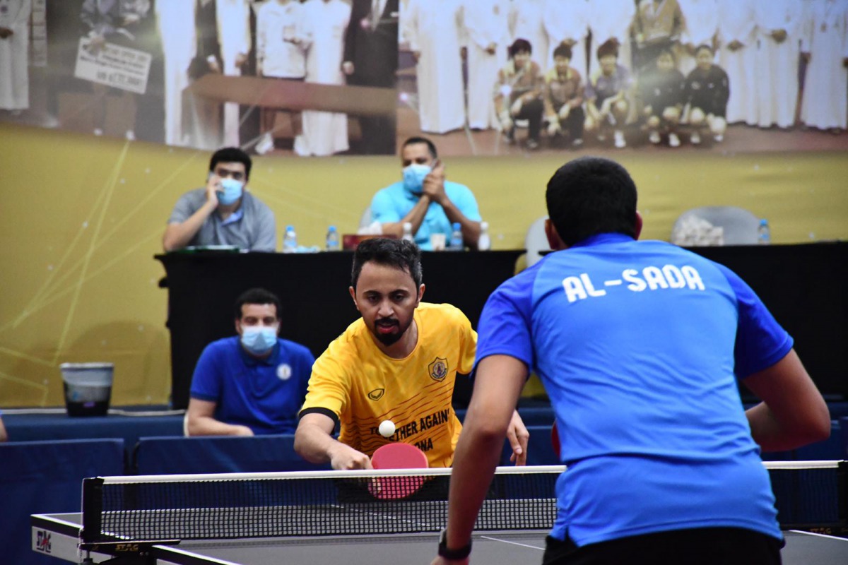 Action from the Amir Cup Table Tennis Championship, yesterday. 