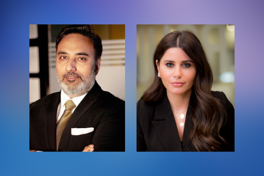 Dr. Tejinder Singh (left), Founder and Managing Director of 360-Nautica, and Lana Khalaf, Country Manager, Microsoft Qatar.