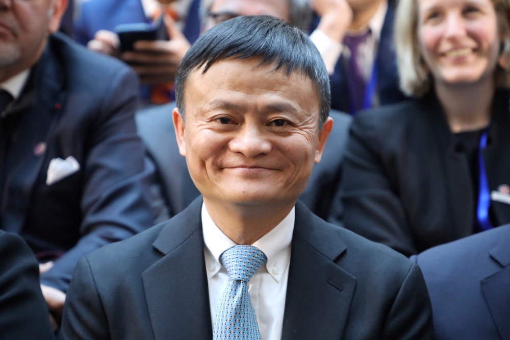 This file photo taken on January 9, 2018 shows Alibaba's chairman Jack Ma attending the first meeting of the French-Chinese business council in Beijing. China's wealthiest people became a record 1.5 trillion USD richer in 2020 despite the economic blow de