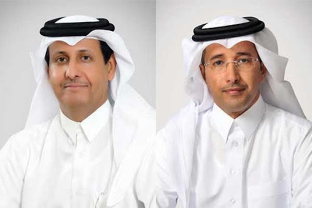 Chairman and Managing Director of Al Khalij Commercial Bank (al khaliji) Sheikh Hamad bin Faisal bin Thani Al Thani (left), and the Bank’s Group Chief Executive Officer Fahad Al Khalifa.