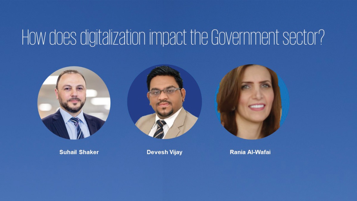 Experts from KPMG Qatar, who spoke during the webinar held recently in Doha. 