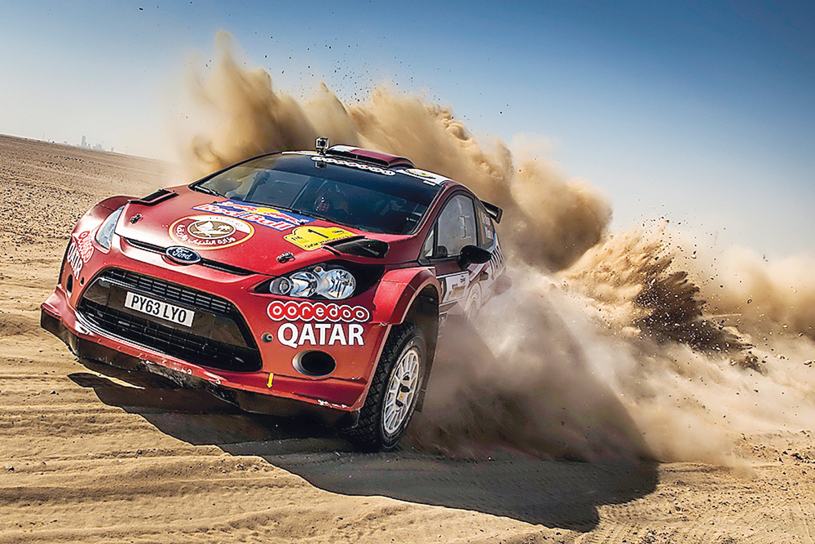 Fourteen-time Qatar international Rally winner Nasser Saleh Al Attiyah in action during an earlier edition of the event in this file photo.