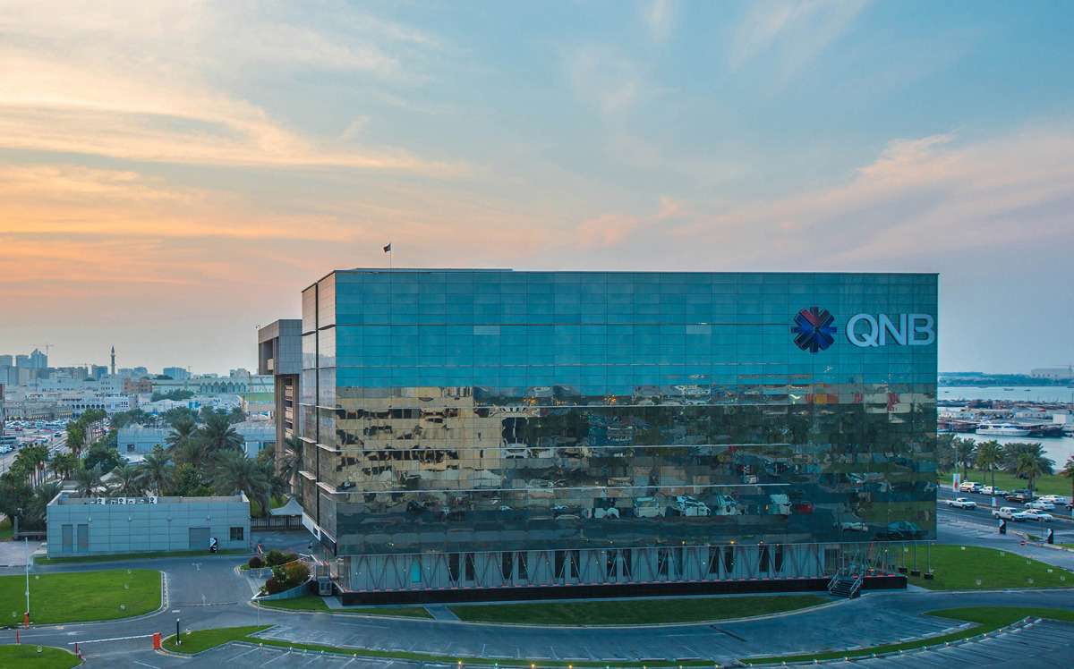 A view of QNB Group head office in Doha.