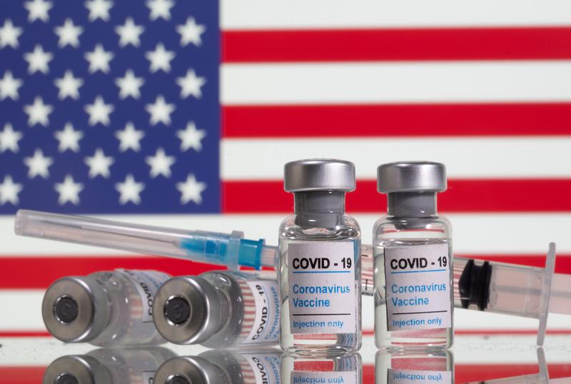 Vials labelled 