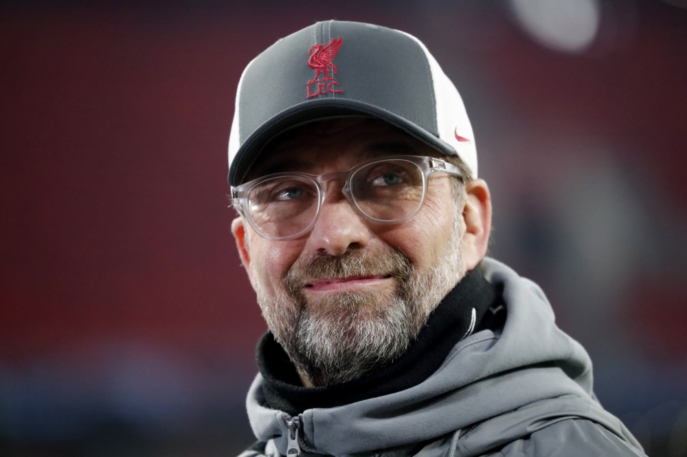 Liverpool manager Juergen Klopp before the match REUTERS/Bernadett Szabo