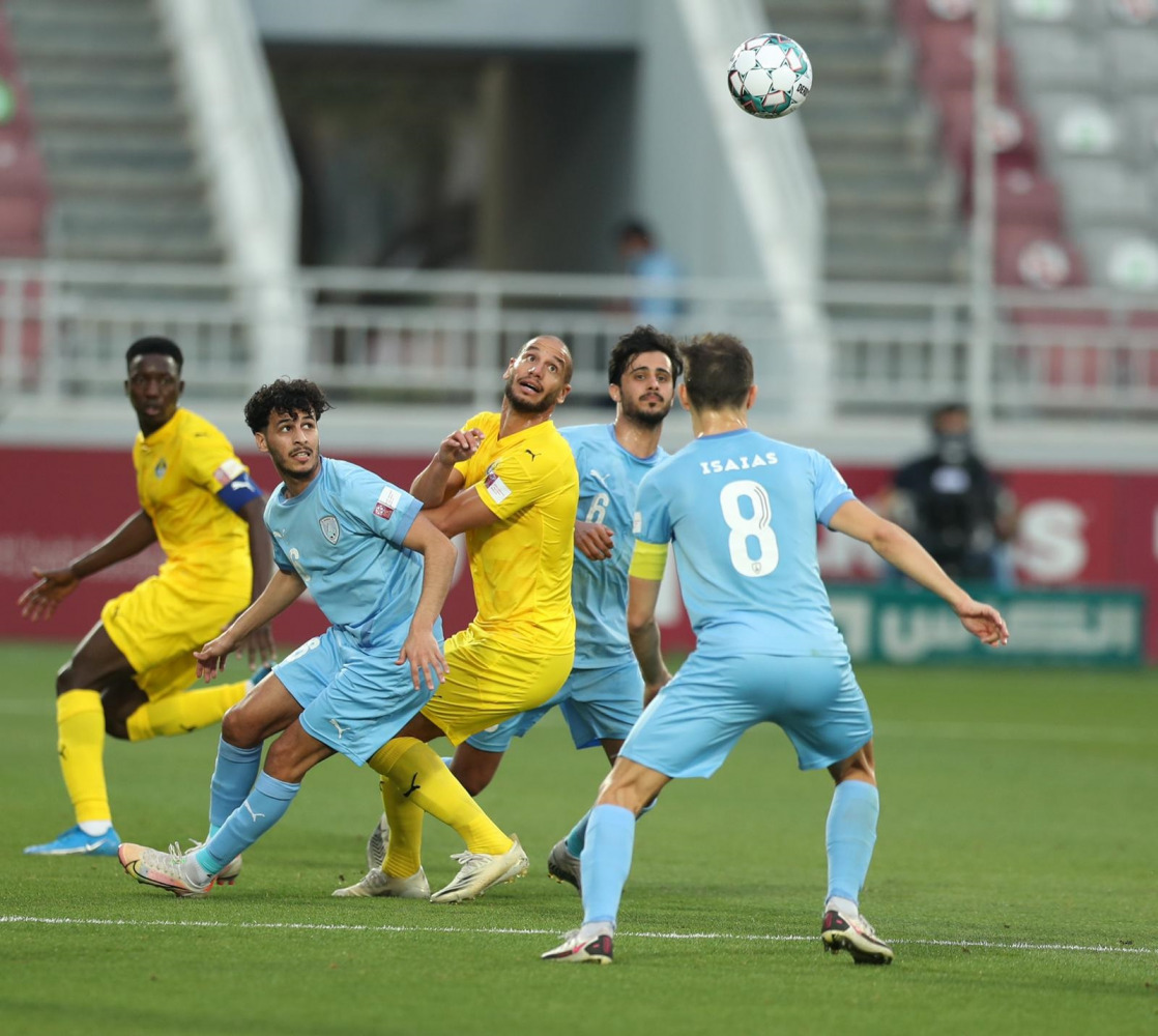 Action during QSL Week 21 match between Al Wakrah and Al Gharafa on Tuesday. 