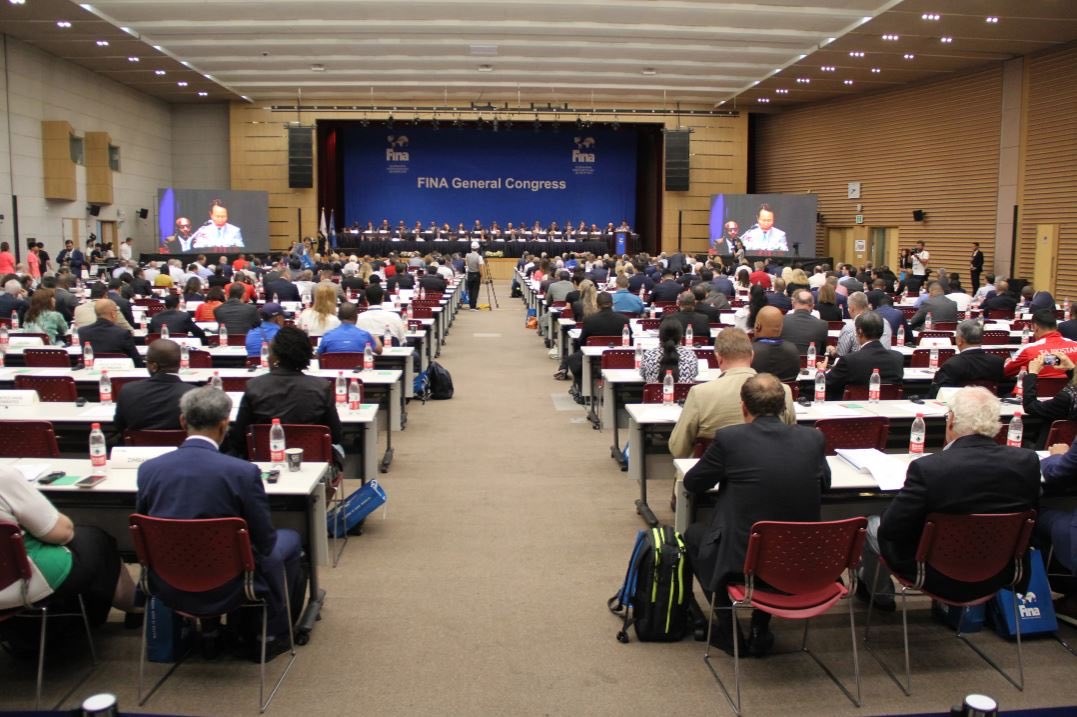A file photo of FINA Congress.