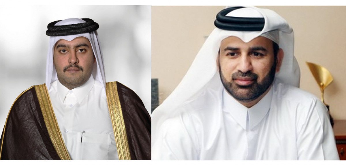 Chairman & Managing Director of Dukhan Bank, Sheikh Mohammed bin Hamad bin Jassim Al Thani and Chairman of the Organising Committee and Vice Chairman of Bait Al Mashoura Finance Consultations Company, Prof. Dr. Khalid bin Ibrahim Al Sulaiti 