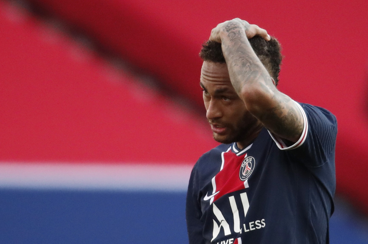 Soccer Football - Ligue 1 - Paris St Germain v Lille - Parc des Princes, Paris, France - April 3, 2021 Paris St Germain's Neymar REUTERS/Benoit Tessier
