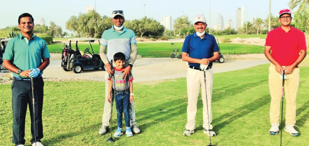 FROM LEFT: Partho Saha, Captain Atla, Ambassador Mittal and Chandrashekar Angadi pose for a photo.
