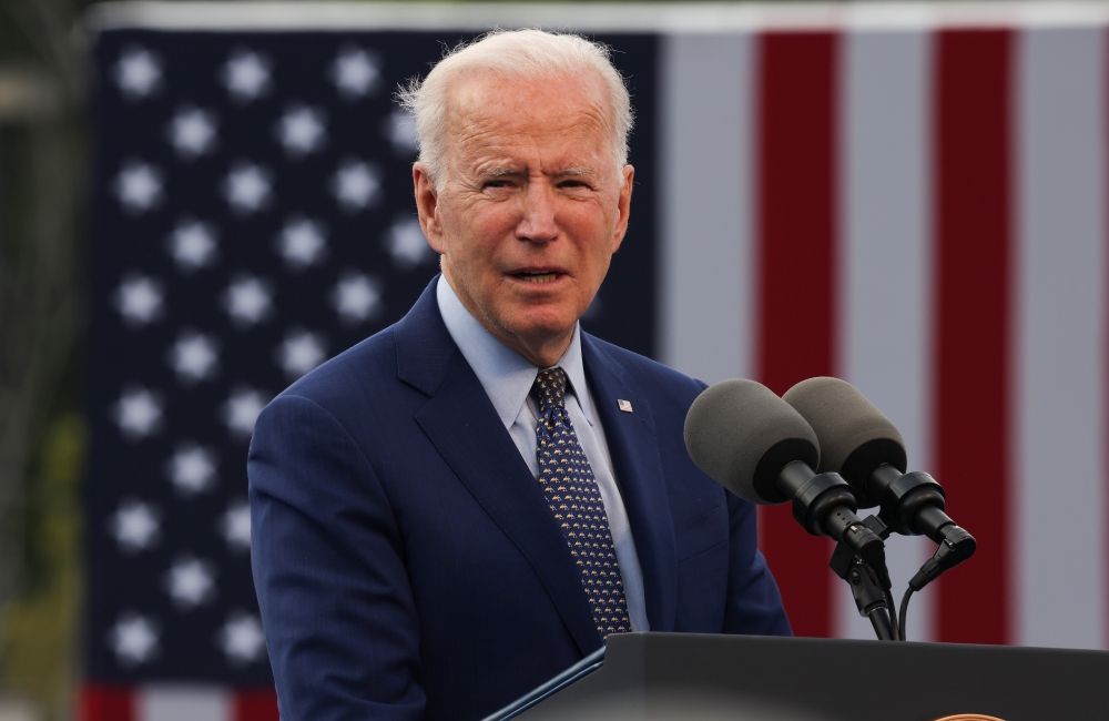 U.S. President Joe Biden speaks during the Democratic National Committee's 