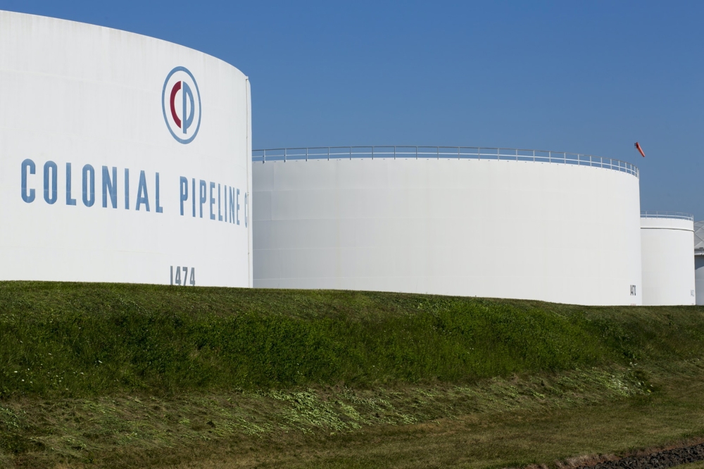 File photo: Holding tanks are seen at Colonial Pipeline's Linden Junction Tank Farm in Woodbridge, New Jersey, US in an undated photograph. Colonial Pipeline/Handout via Reuters