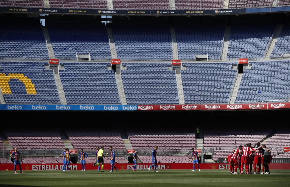 May 8, 2021 General view before the match REUTERS/Albert Gea