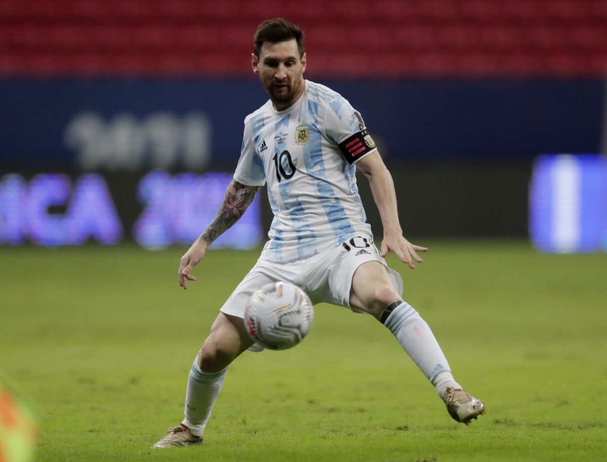 Argentina's Lionel Messi in action REUTERS/Ueslei Marcelino
