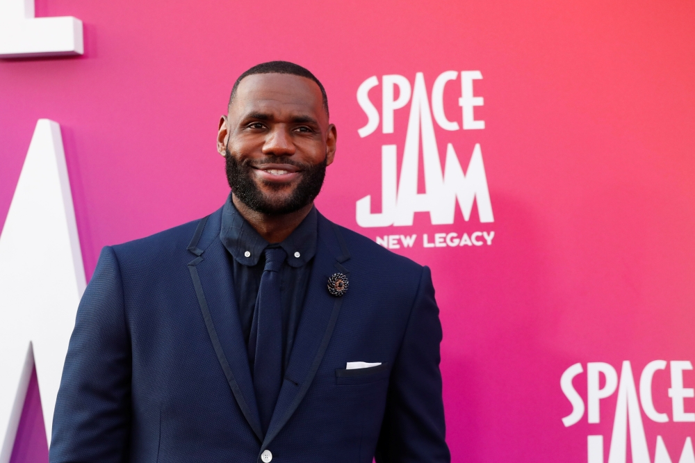 Cast member Lebron James attends the premiere for the film Space Jam: A New Legacy in Los Angeles, California, U.S. July 12, 2021. REUTERS/Mario Anzuoni