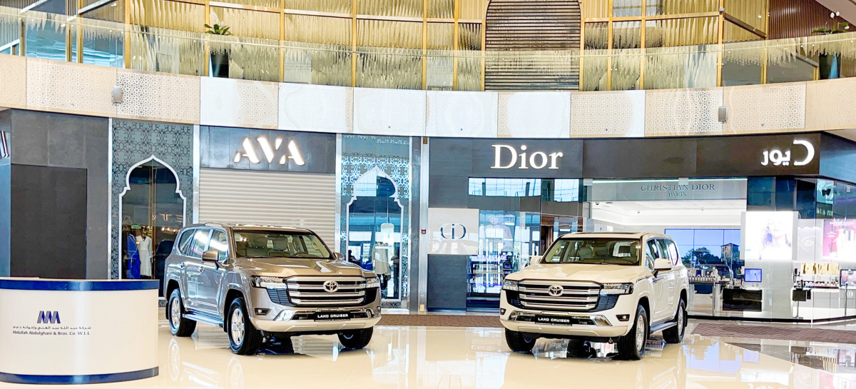 All-new 2022 Toyota Land Cruiser models are on display at the Doha Festival City. 