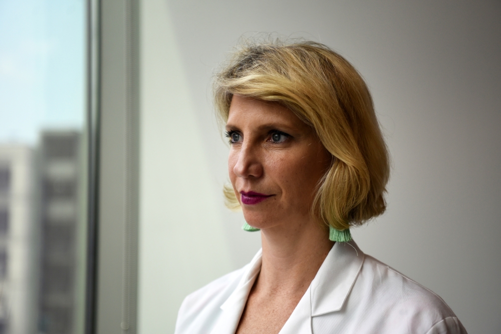 Rebekah E. Gee, MD poses for a portrait as COVID-19 cases surge across the state in New Orleans, Louisiana, U.S., August 4, 2021. Picture taken August 4, 2021. REUTERS/Callaghan O'Hare