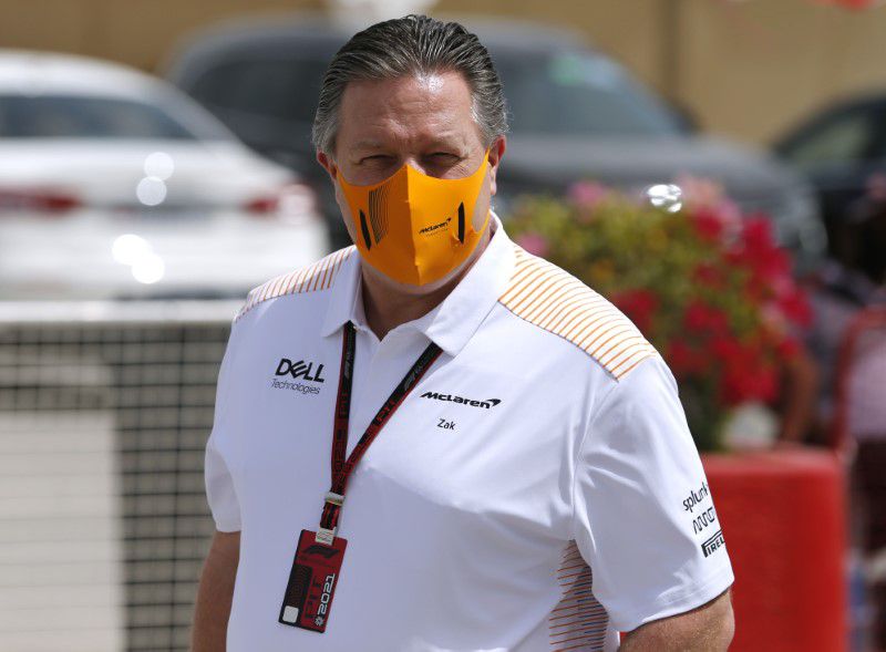 Formula One F1 - Bahrain Grand Prix - Bahrain International Circuit, Sakhir, Bahrain - March 25, 2021 McLaren Chief Executive Officer Zak Brown arrives at the circuit ahead of the Grand Prix REUTERS/Hamad I Mohammed

