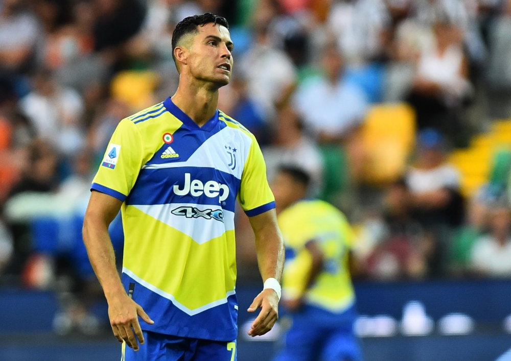 Juventus' Cristiano Ronaldo reacts REUTERS/Massimo Pinca