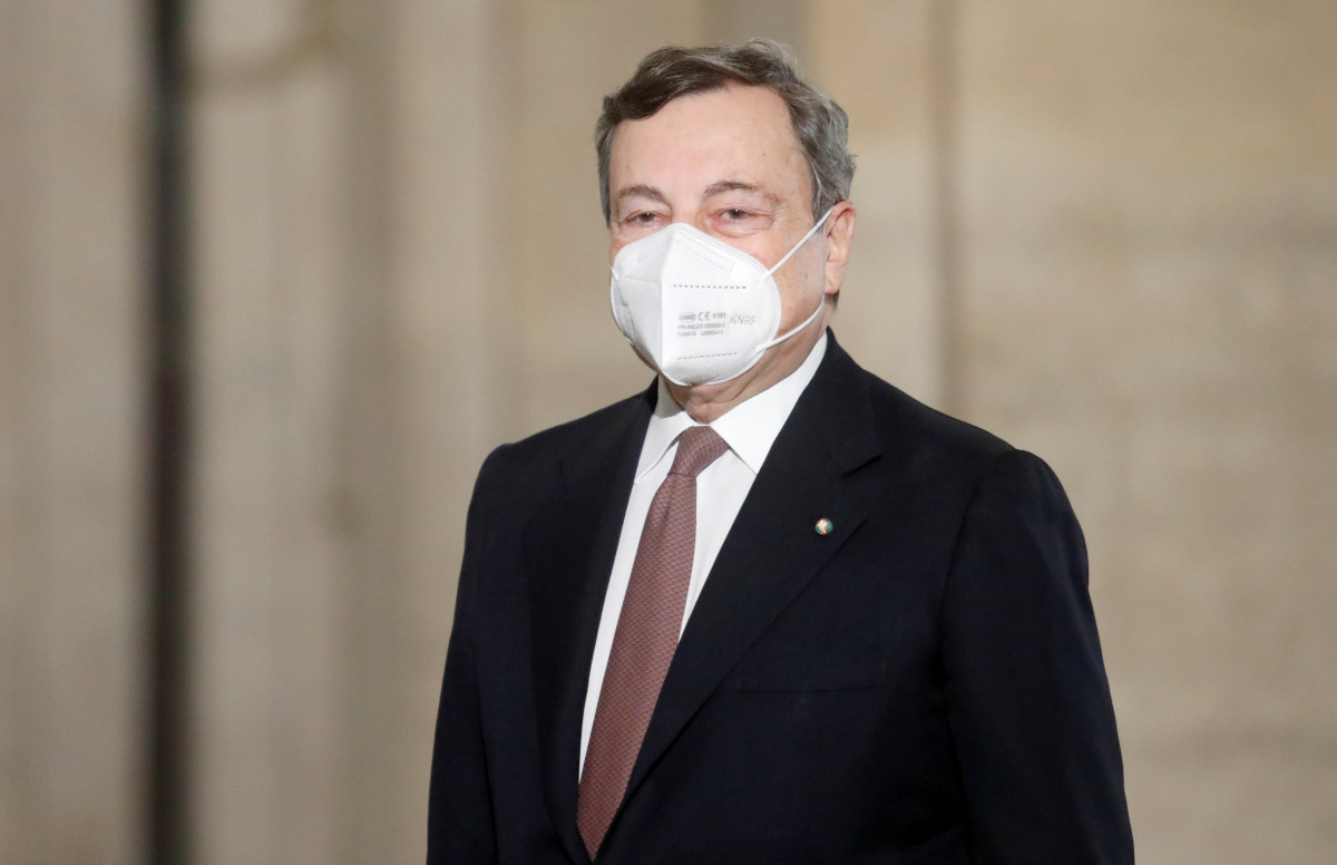 Italian Prime Minister Mario Draghi. REUTERS/Remo Casilli

