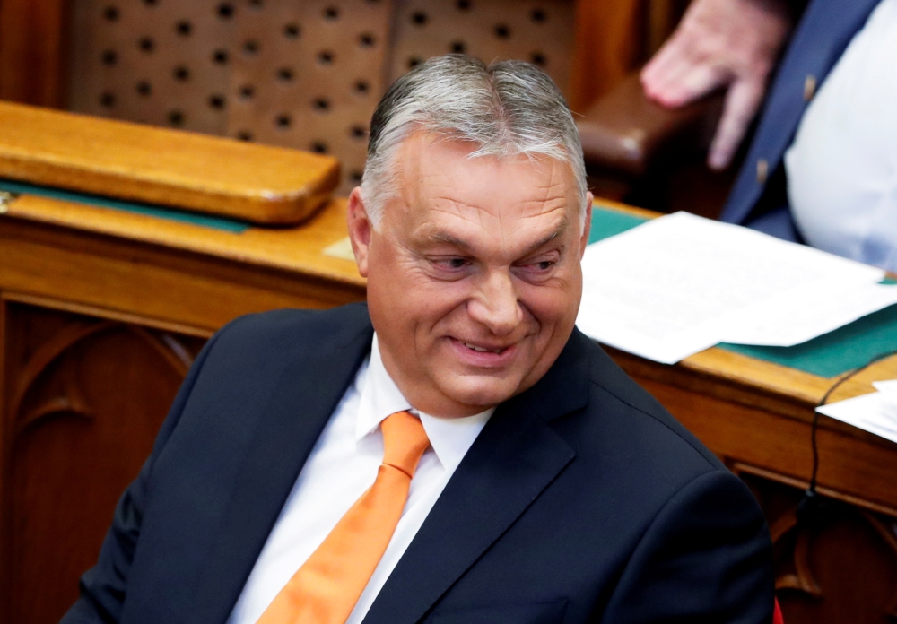 Hungarian Prime Minister Viktor Orban attends the opening session of parliament in Budapest, Hungary, September 20, 2021. Reuters/Bernadett Szabo/File Photo