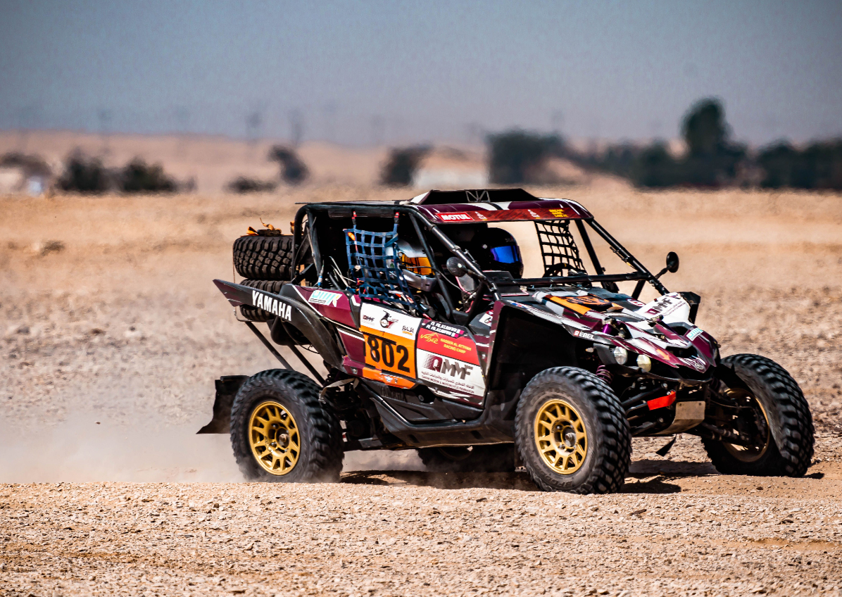 Qatar's Ahmed Al Kuwari and Nasser Al Kuwari in their  Yamaha YXZ 1000 R.