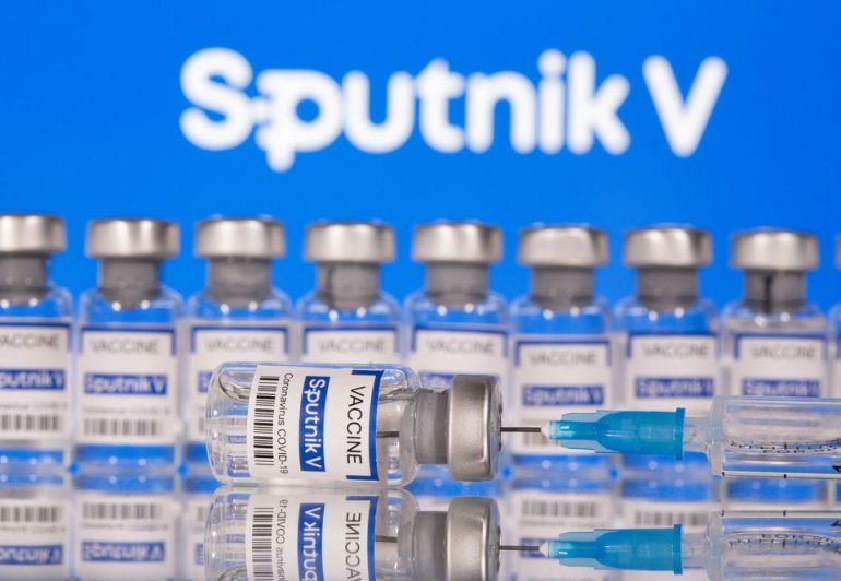Vials labelled 