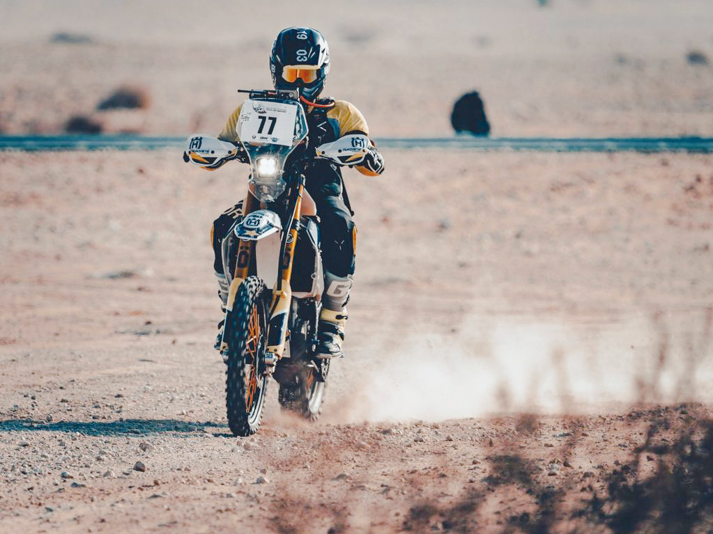 Sheikh Mohamed Al Thani, winner of motorcycles Over 450 cc class.