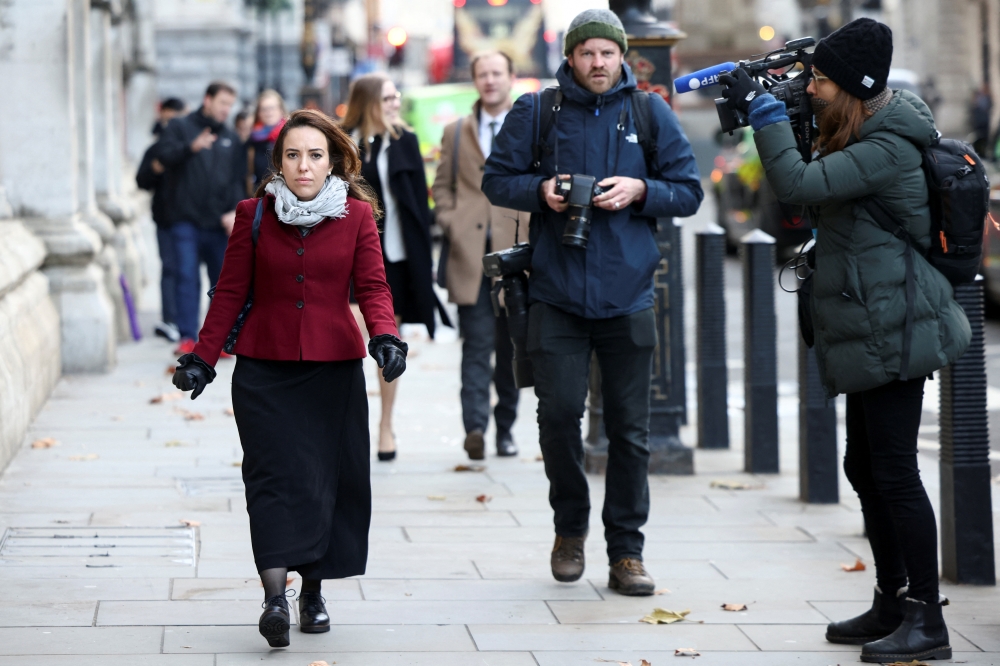 Stella Morris, partner of Wikileaks founder Julian Assange, arrives at the Royal Courts of Justice following the appeal against Assange's extradition in London, Britain December 10, 2021. Reuters/Henry Nicholls