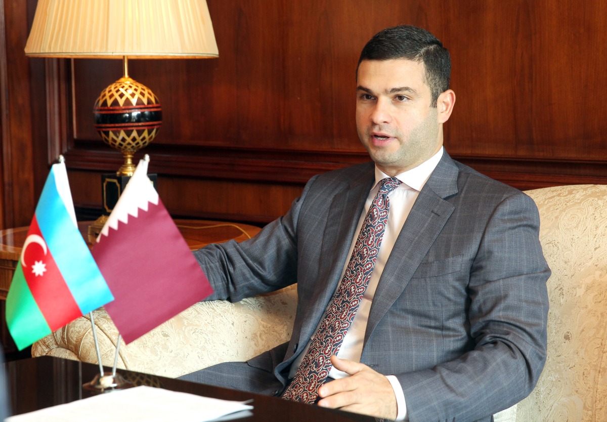 The Chairman of the Board of Small and Medium Business Development Agency of Azerbaijan, Orkhan Mammadov, speaking to The Peninsula during an exclusive interview held at the Four Seasons Hotel in Doha yesterday. Pictures: Salim Matramkot / The Peninsula