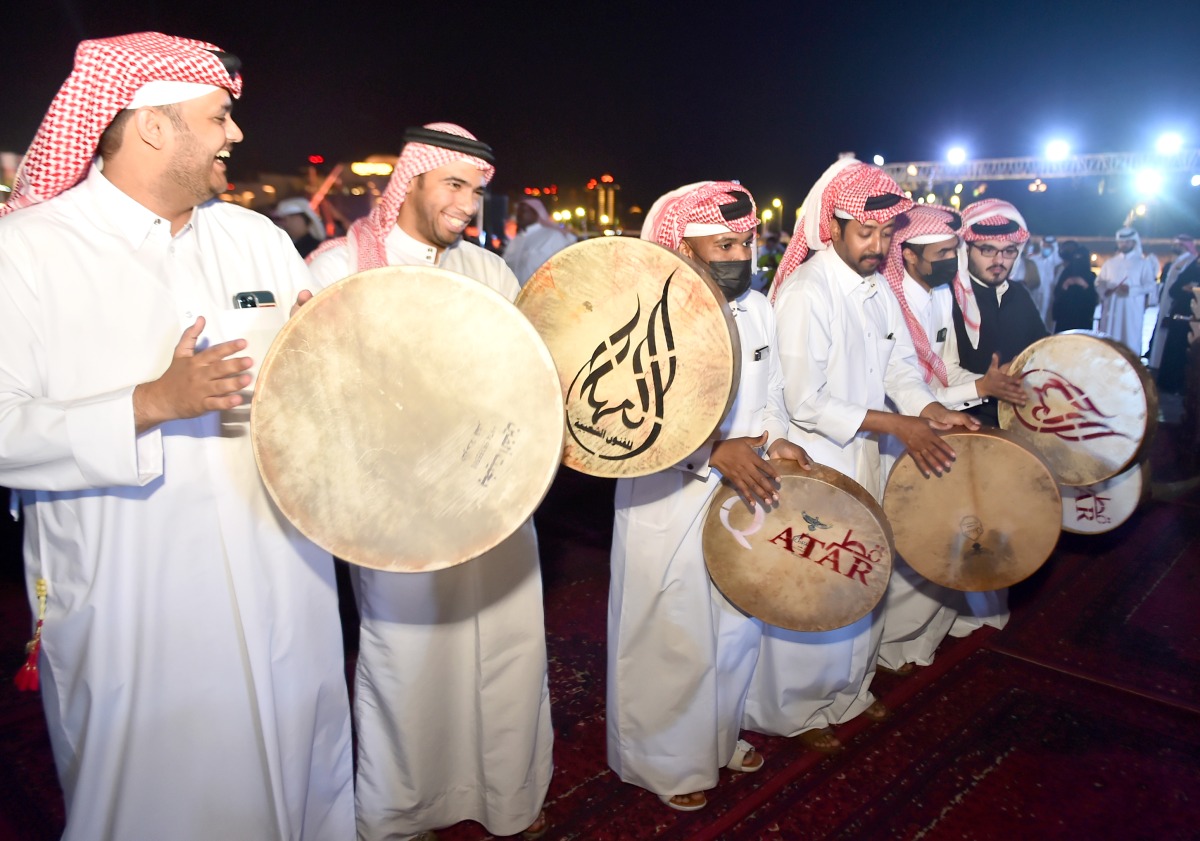 Traditional dance performances provide a festive atmosphere while visitors enjoy National Day celebrations at Katara. Pic: Abdul Basit