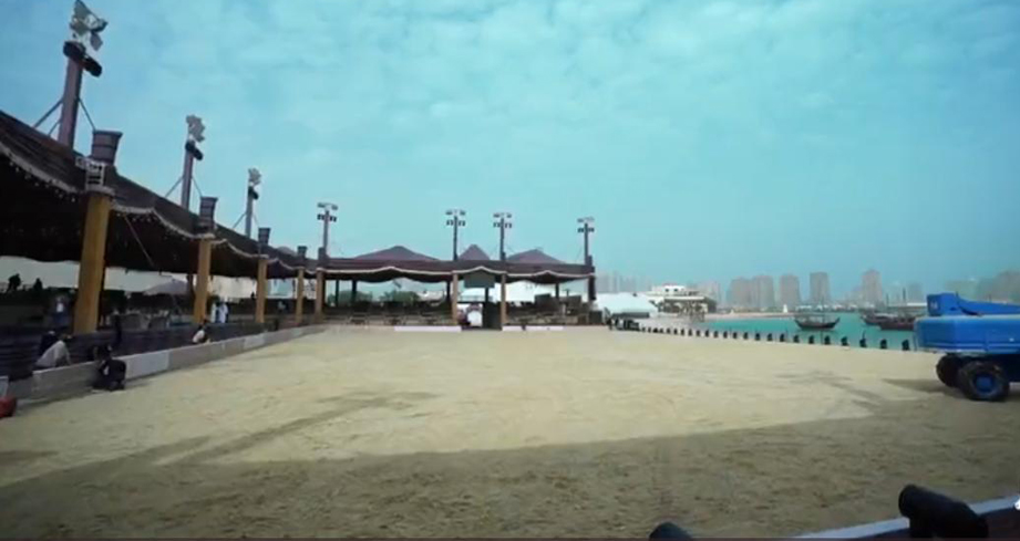 Horse paddock and stage is set for the Katara International Arabian Horse Festival.