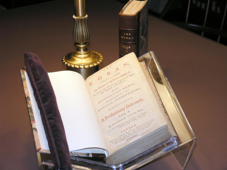 Thomas Jefferson’s personal copy of the Holy Quran. Pic: Michaela McNichol, Library of Congress

