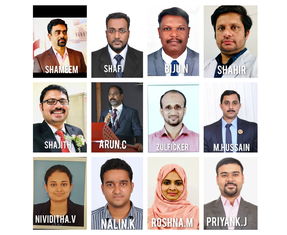 New office bearers of Indian Physiotherapy Forum Qatar