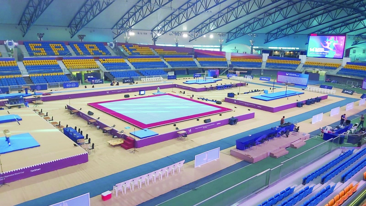 Aspire Dome set to host the 14th Taishan Artistic Gymnastics World Cup. 